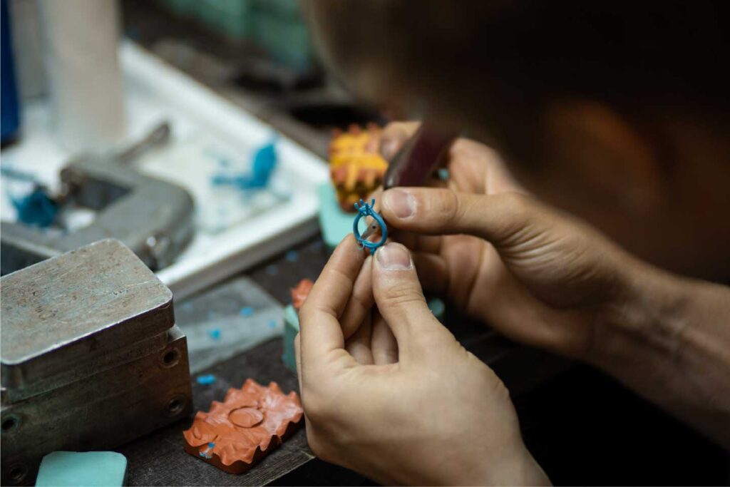 A personal property appraised in the form of a ring.