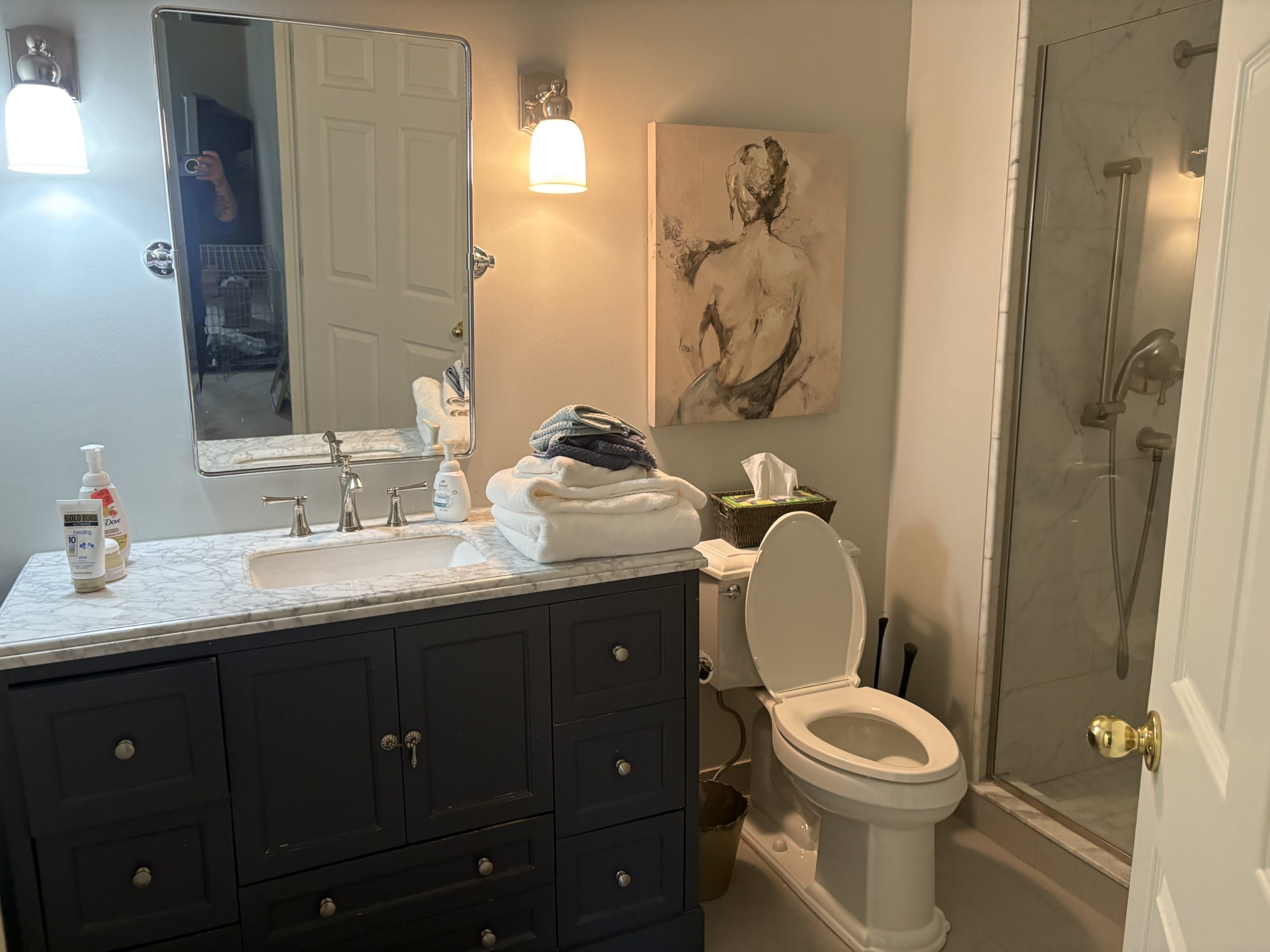 Estate sale house bathroom