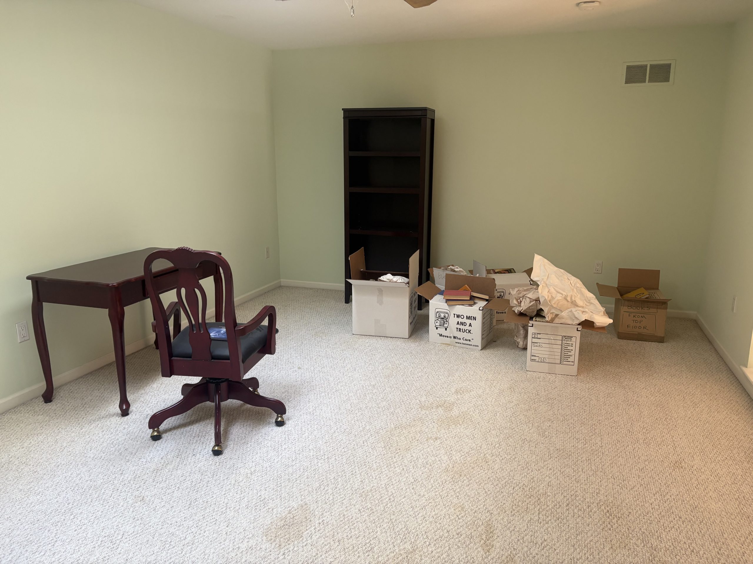 IKEA desk, book shelf estate sale donation