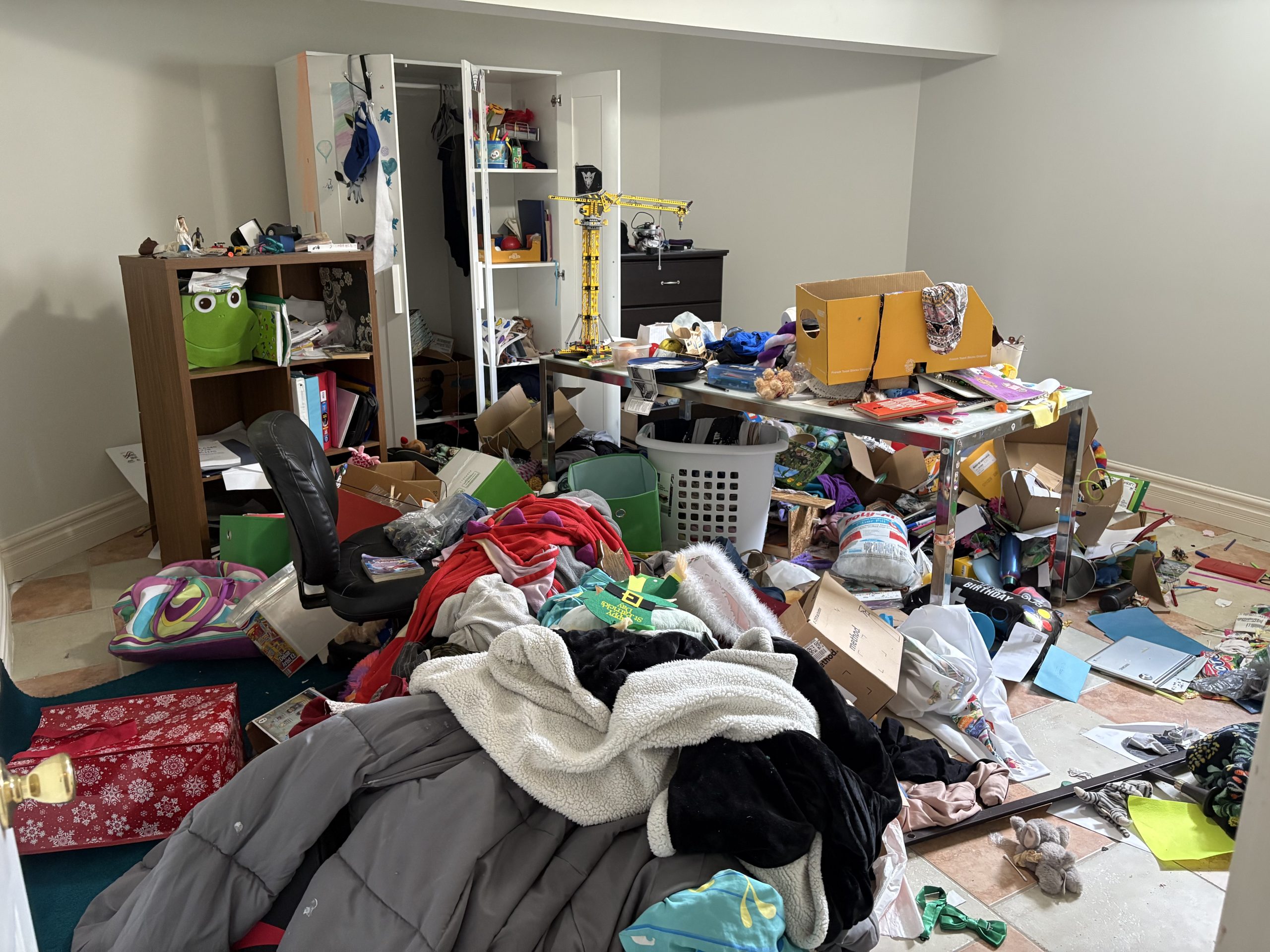 Hoarder house basement
