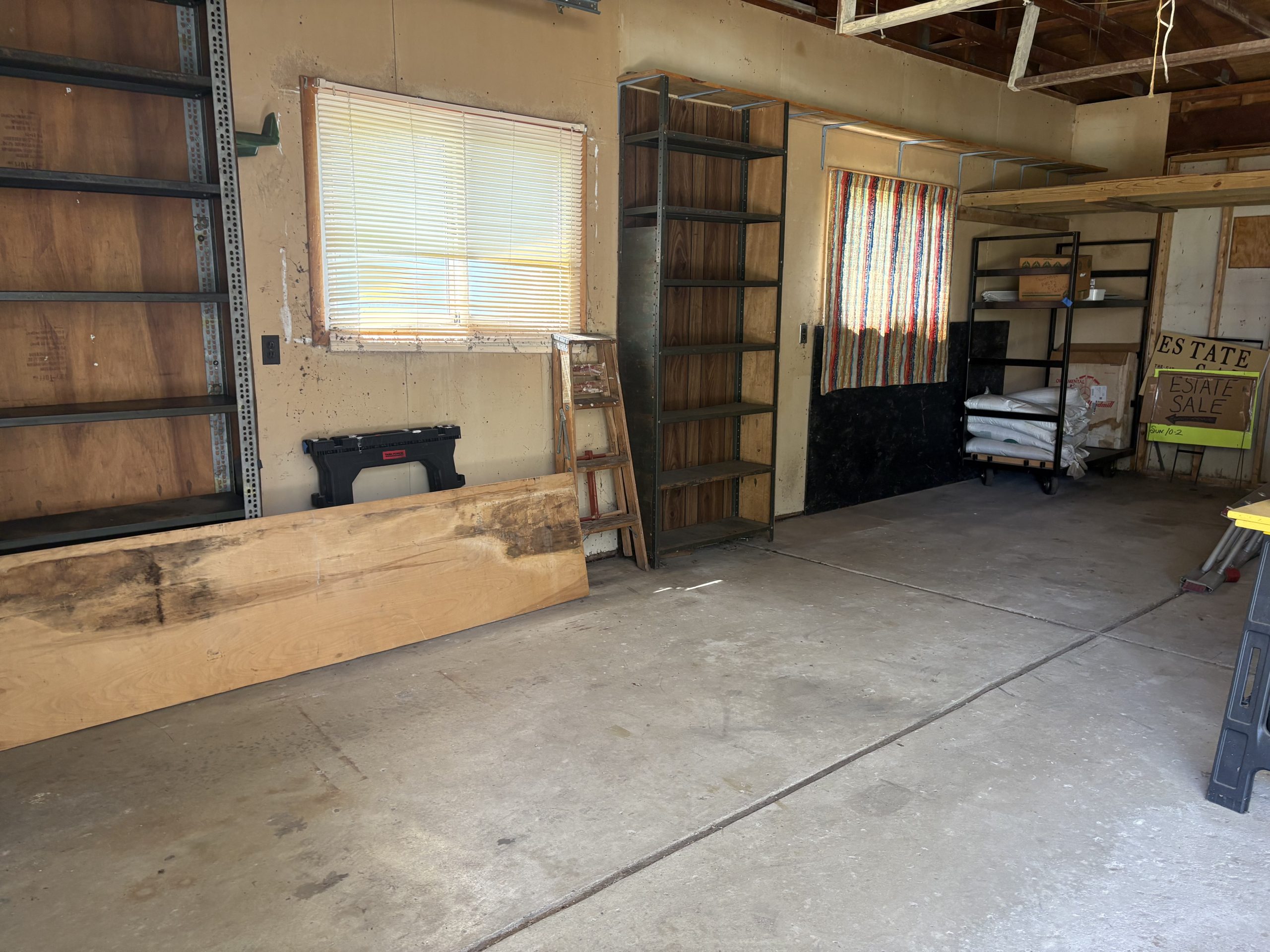 Garage after junk removal