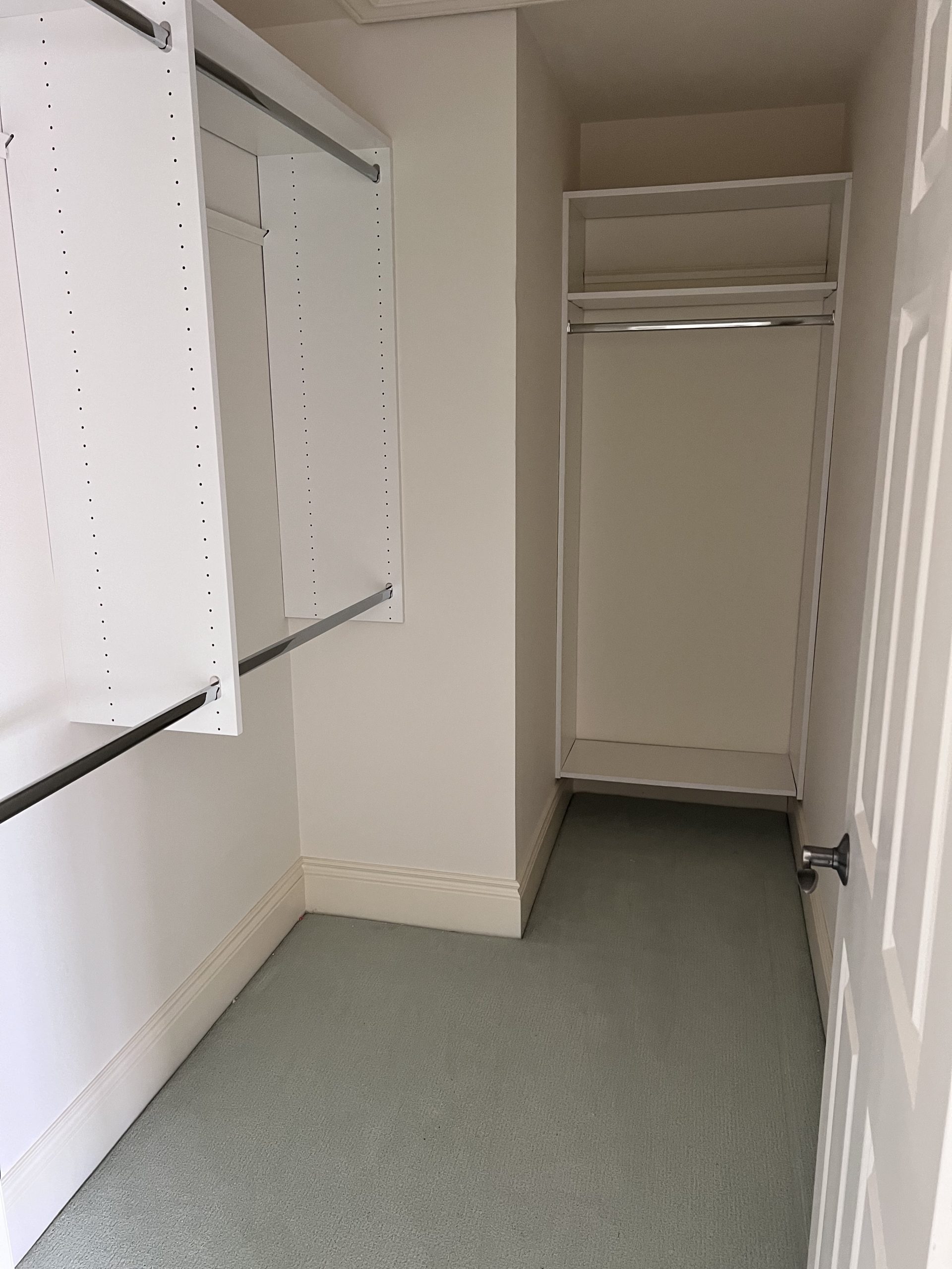 closet after estate donation