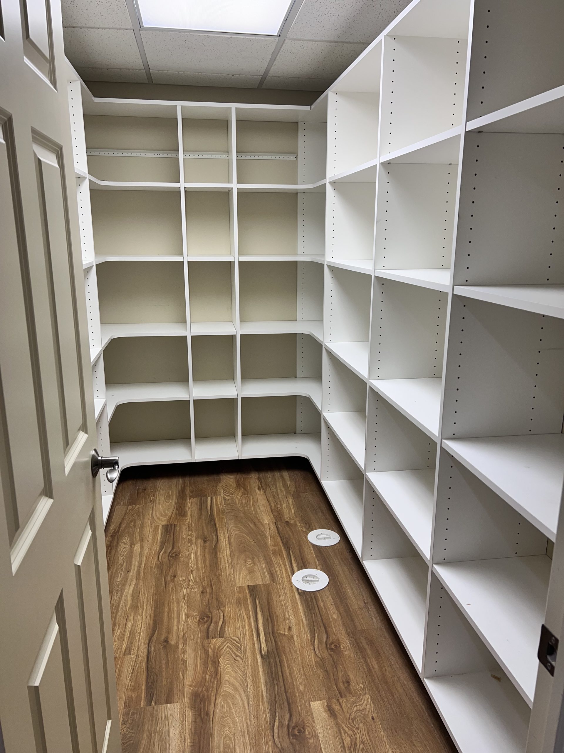 empty pantry after estate donation