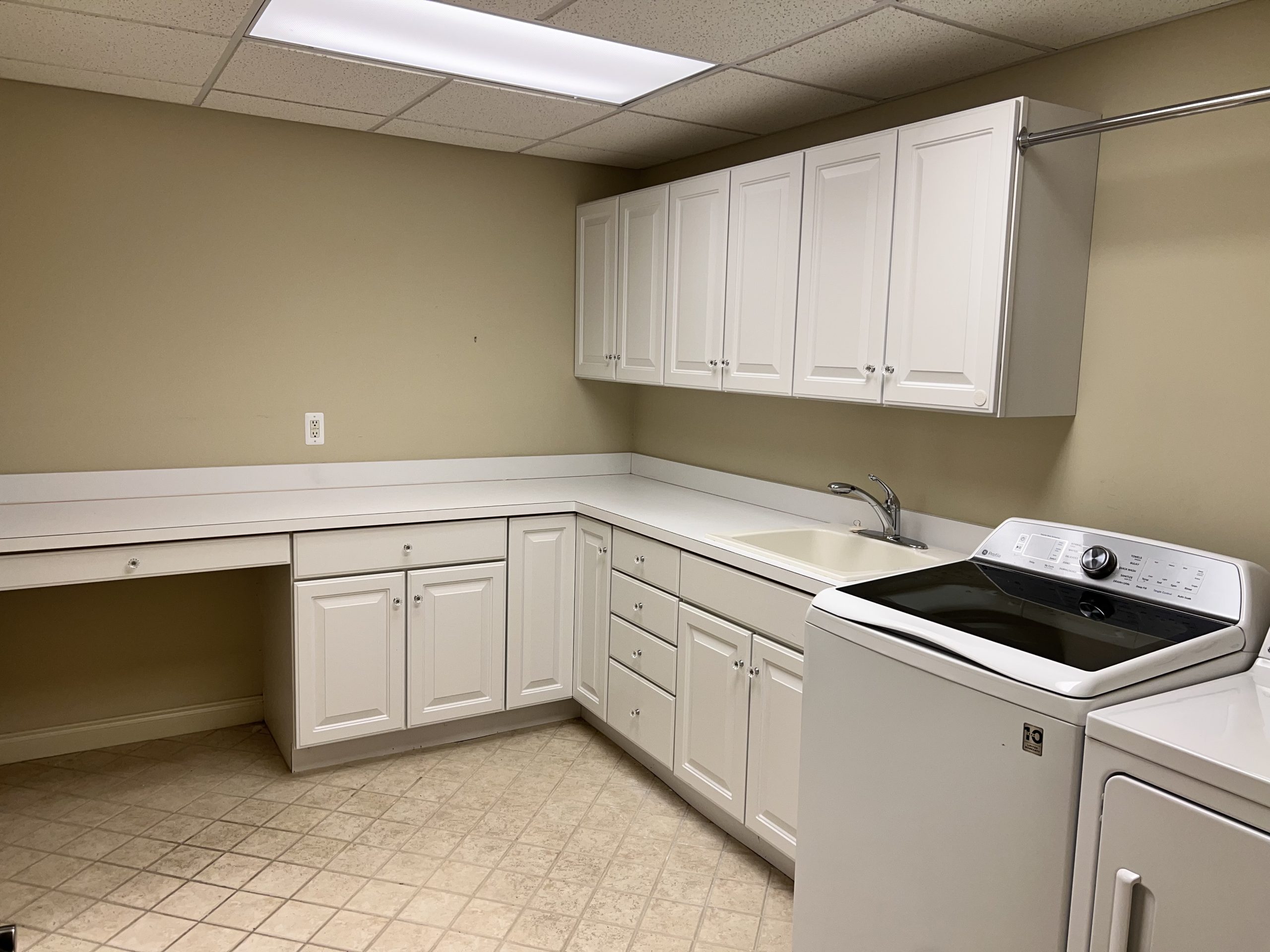 empty laundry room after clean out