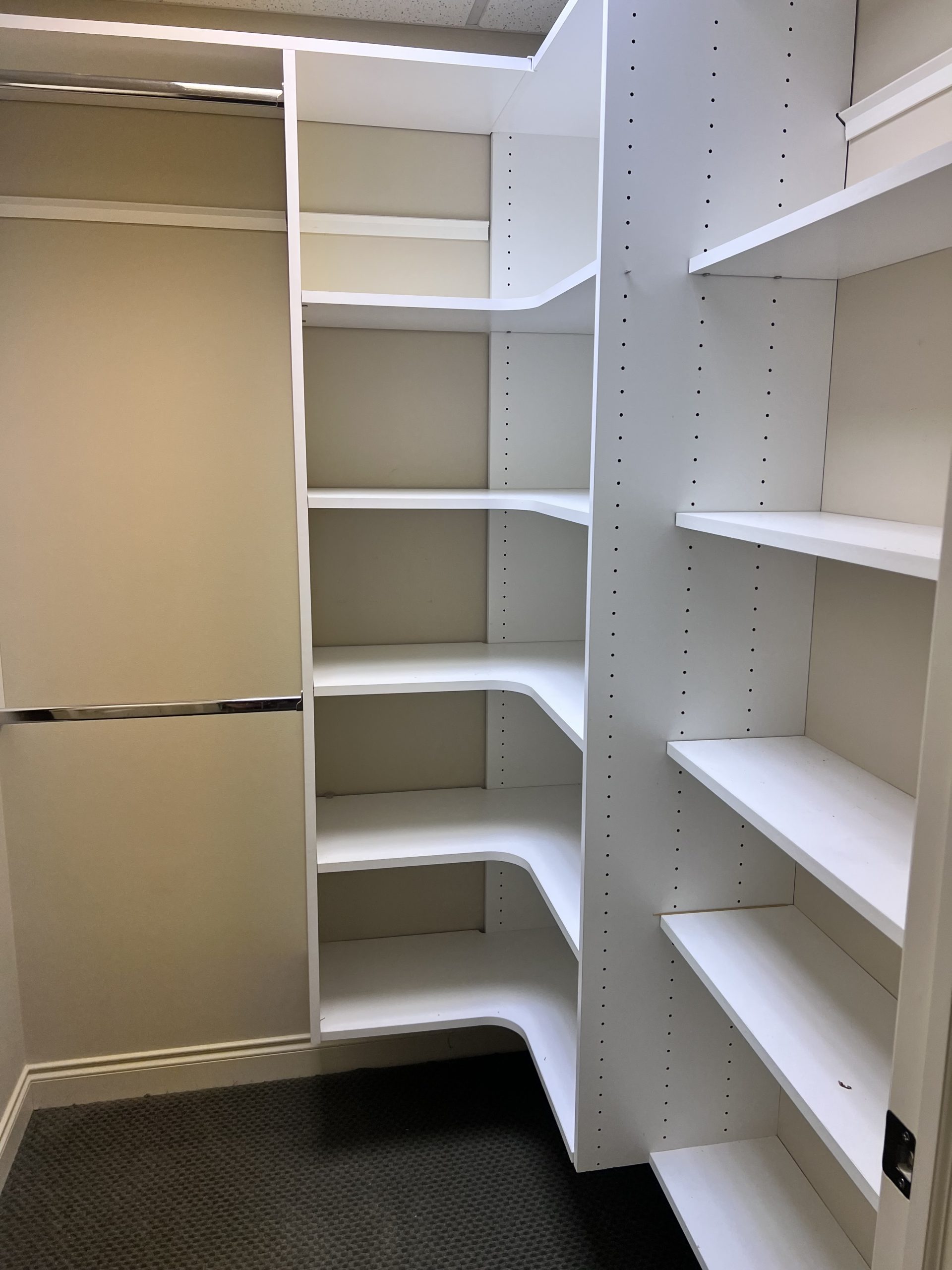 closet after estate sale