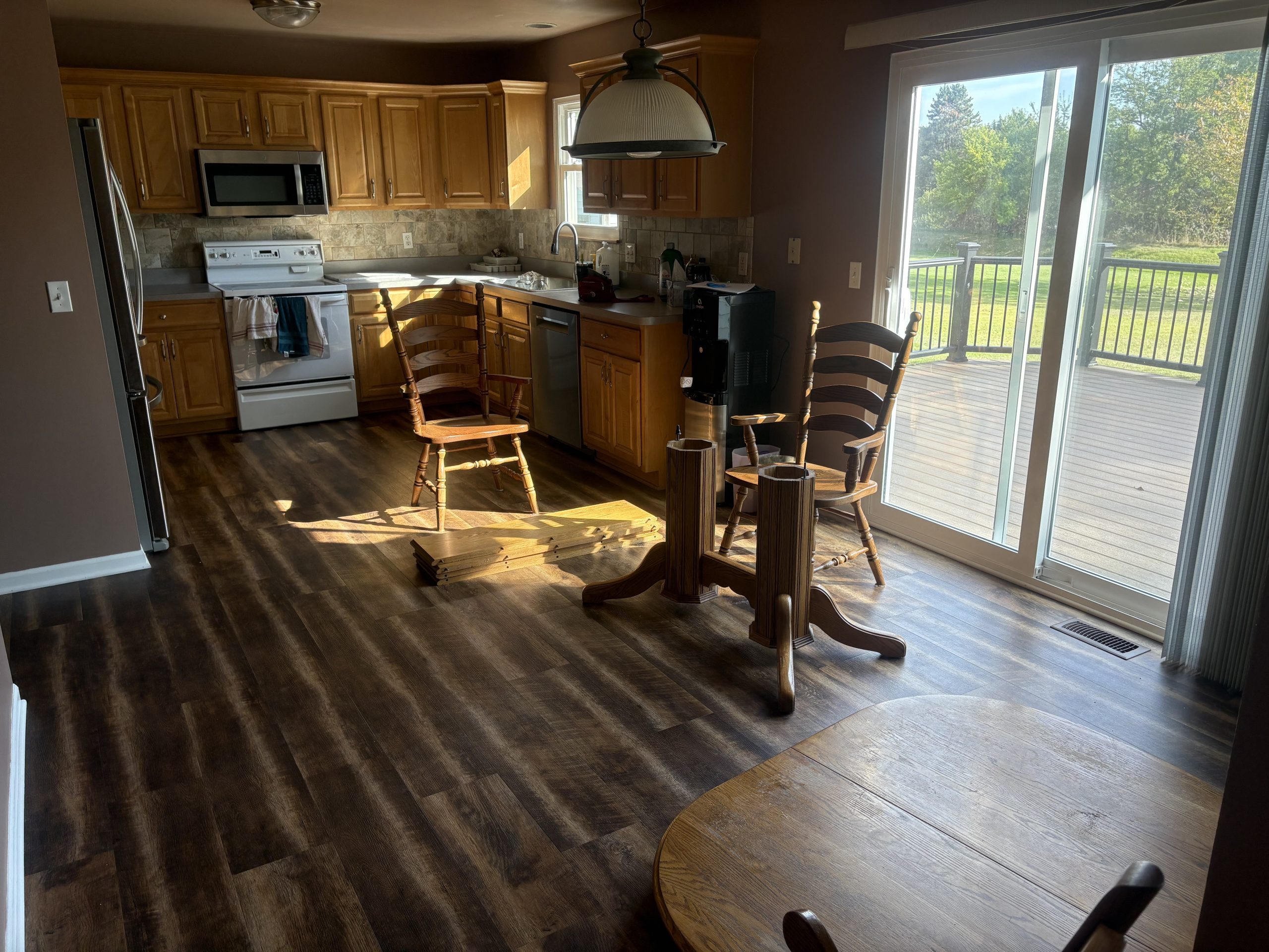 kitchen with chairs