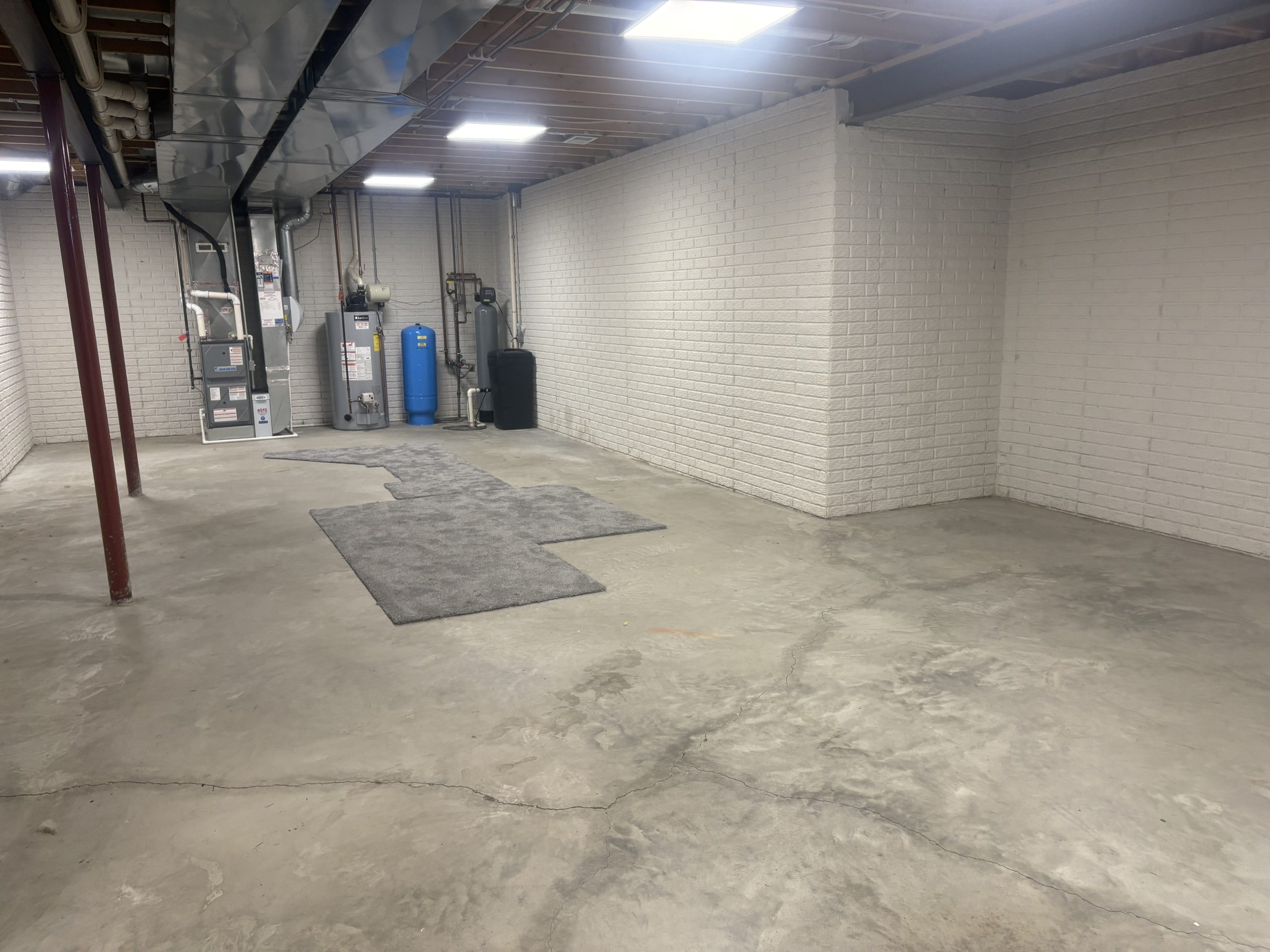 basement with mechanicals
