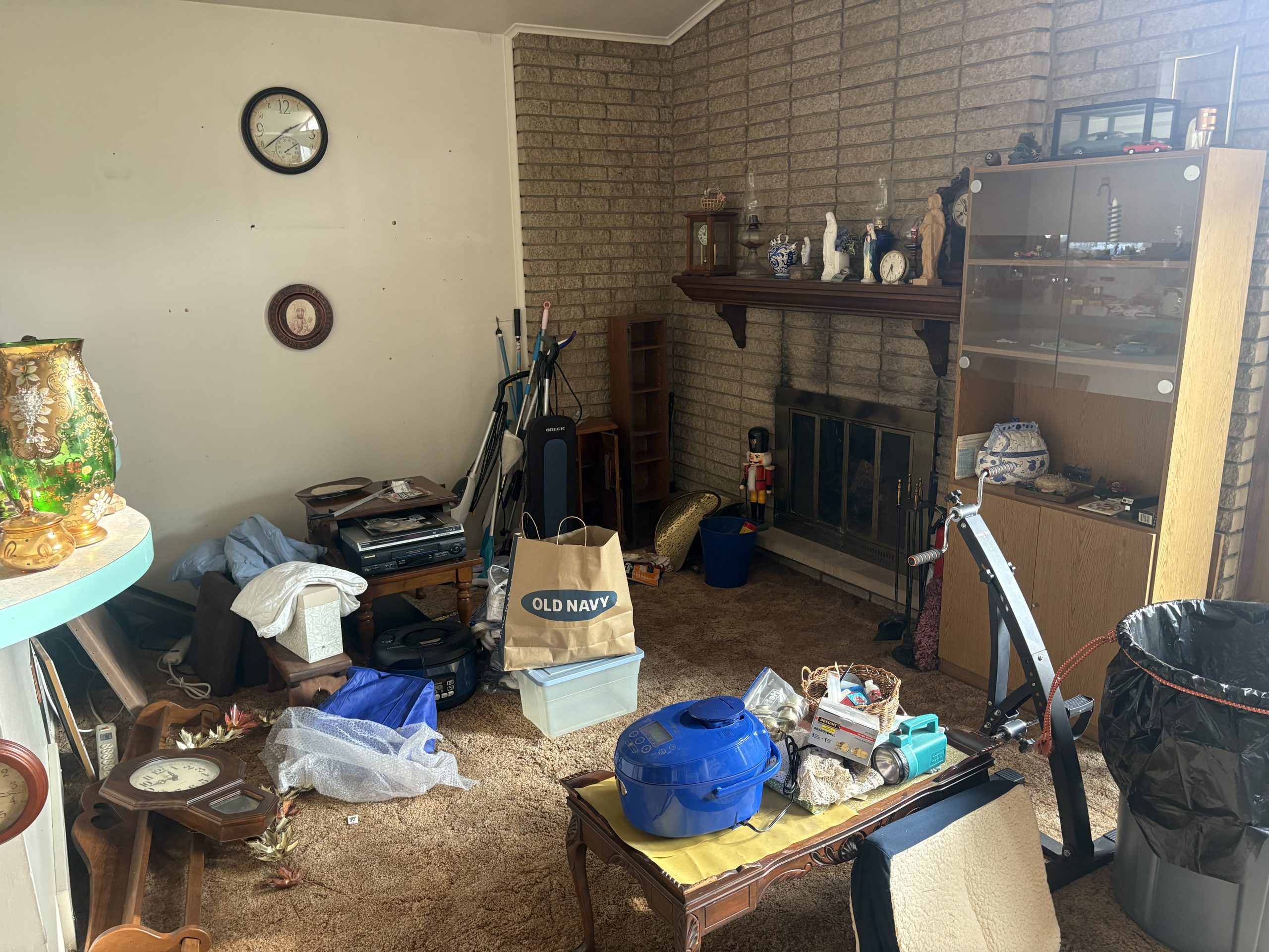 family room junk