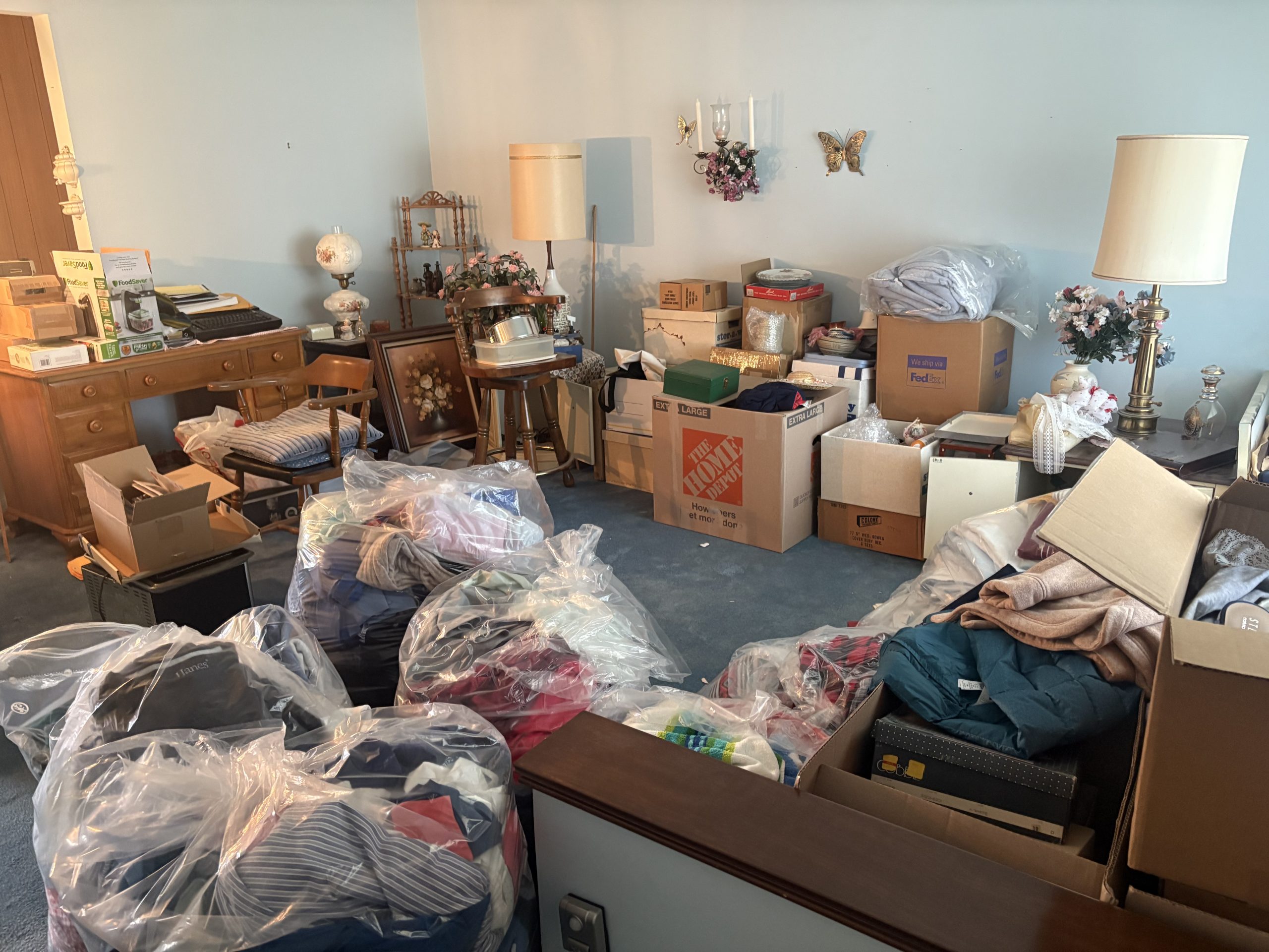 living room boxes