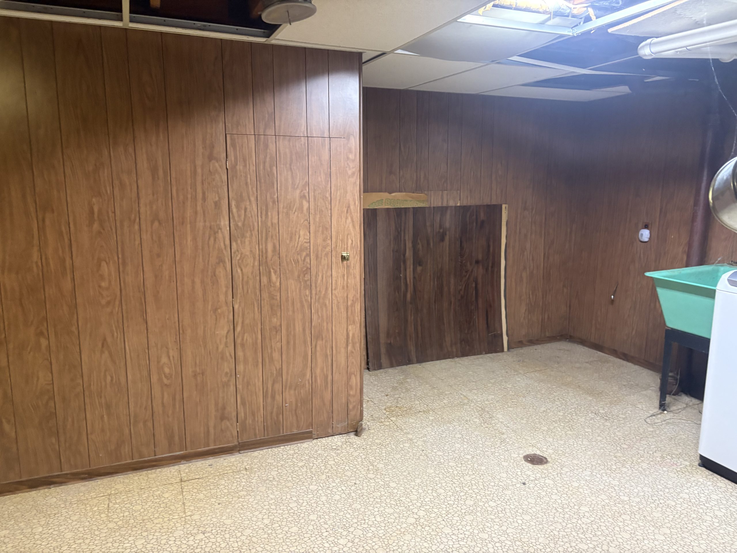 cleared out basement