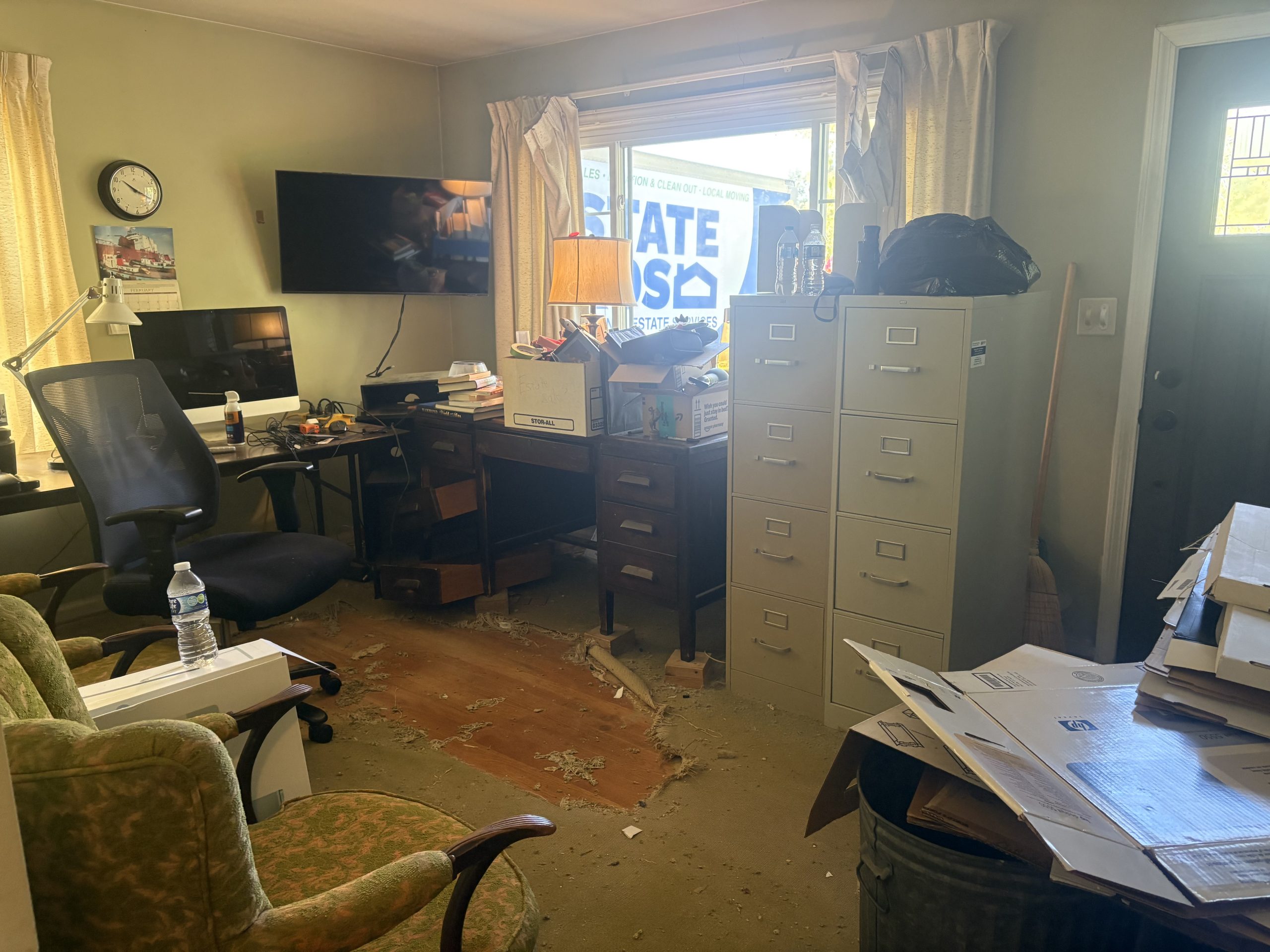 living room junk