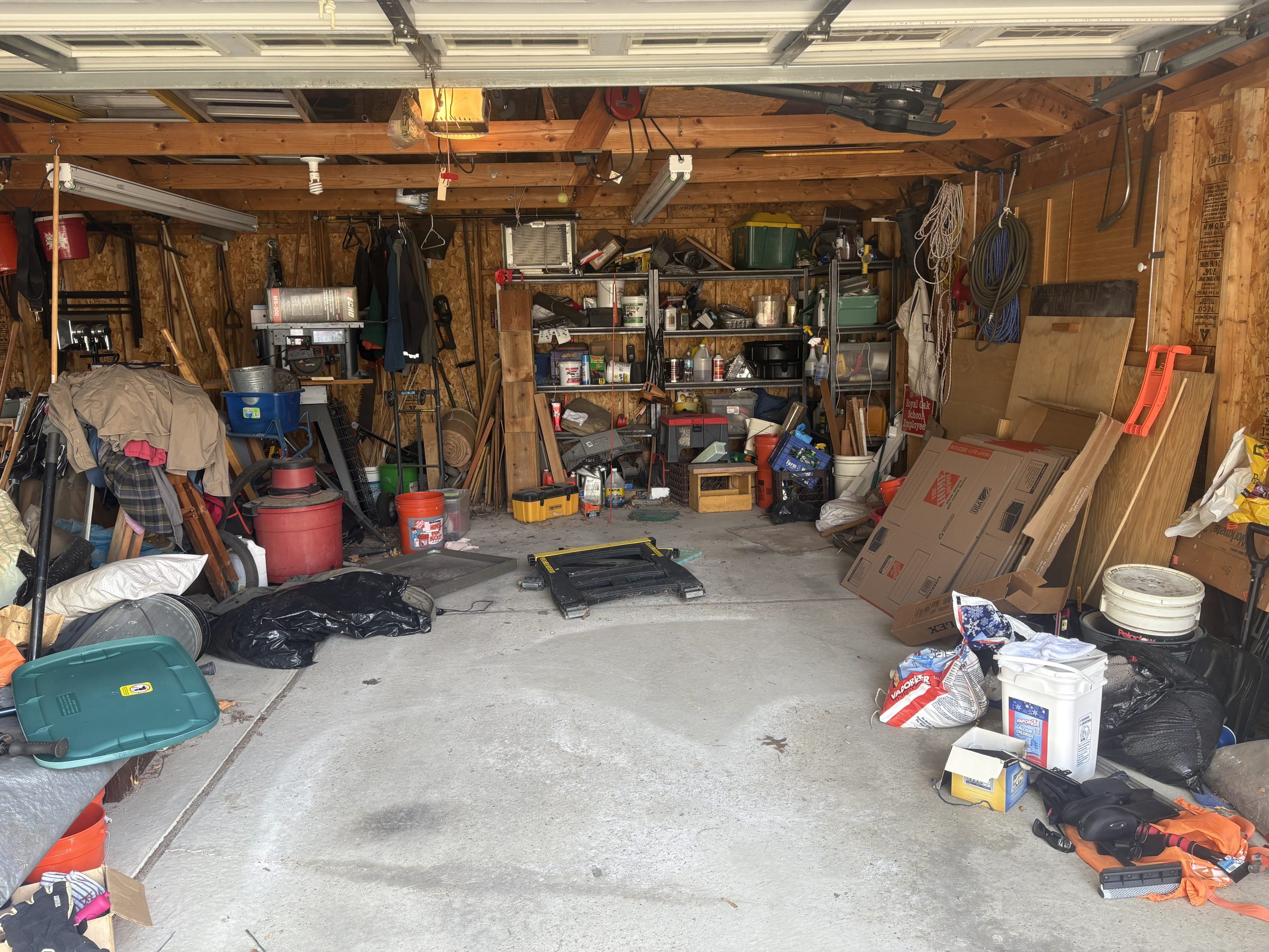 garage needing junk removal