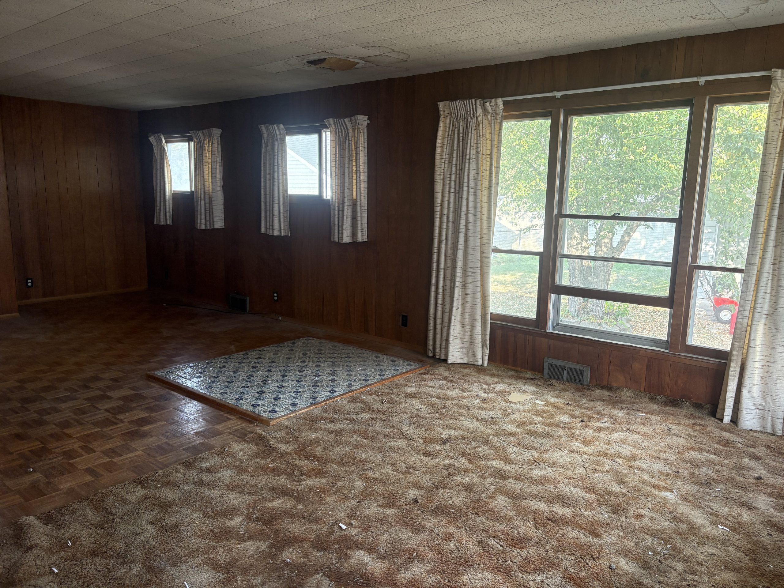 family room cleaned out