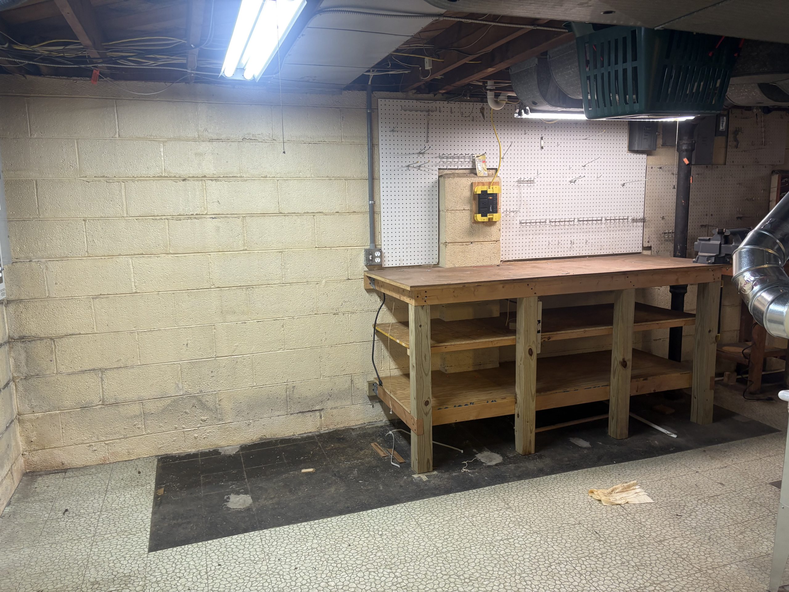 basement work bench